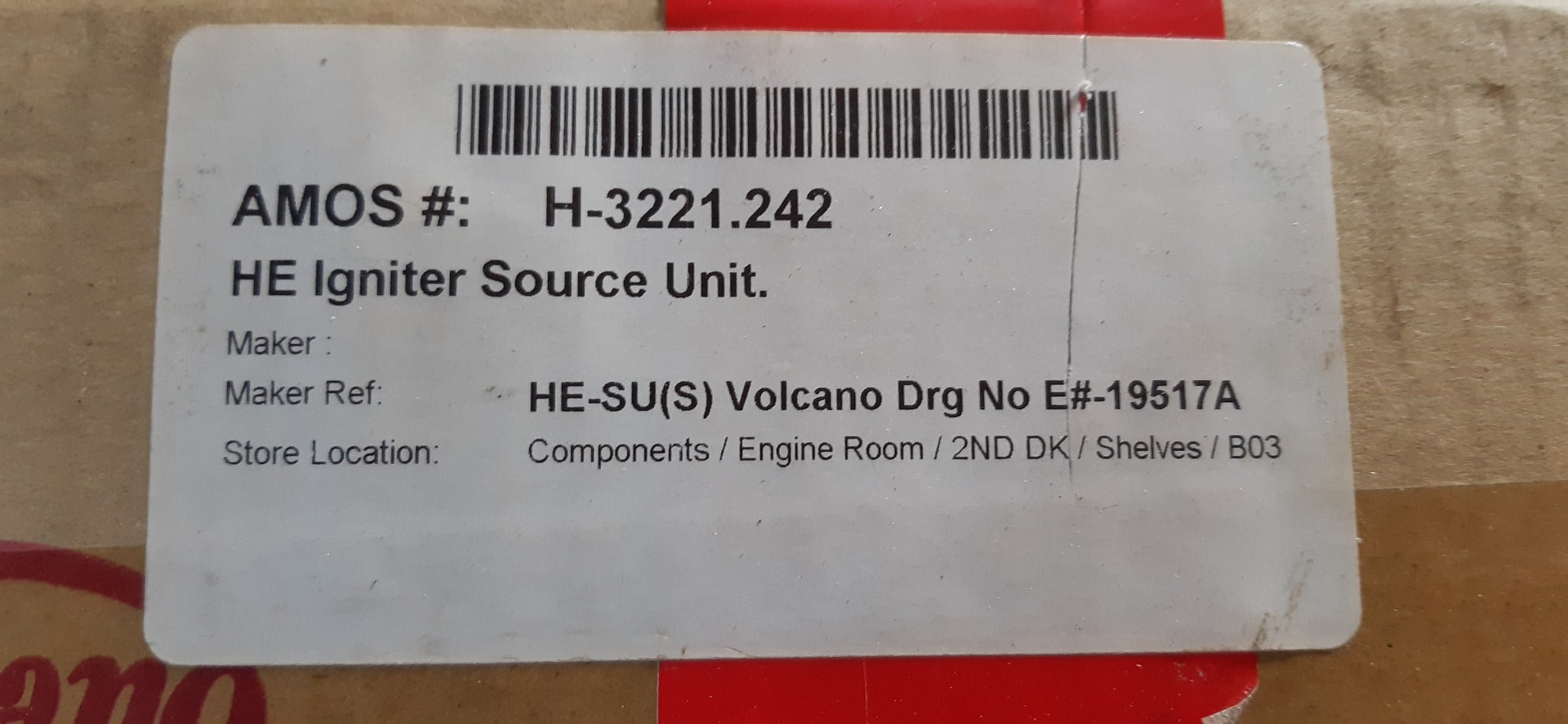 H.E. Igniter Unit