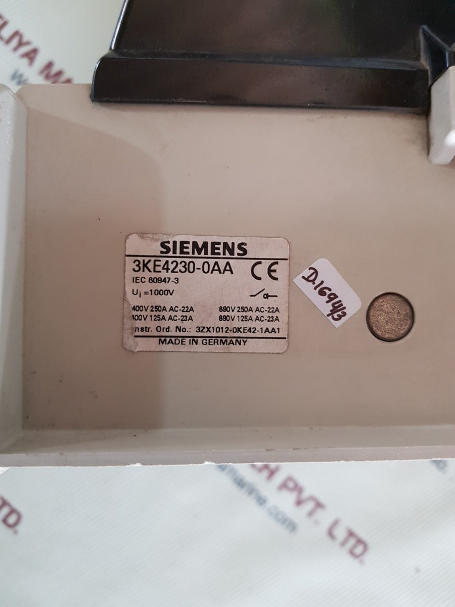 Siemens 3ke4230-0aa disconnector