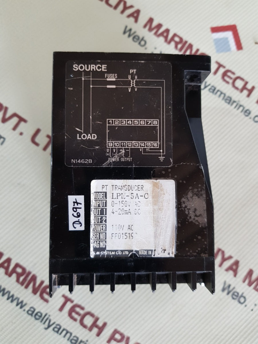 M-system l-unit transducer 110v