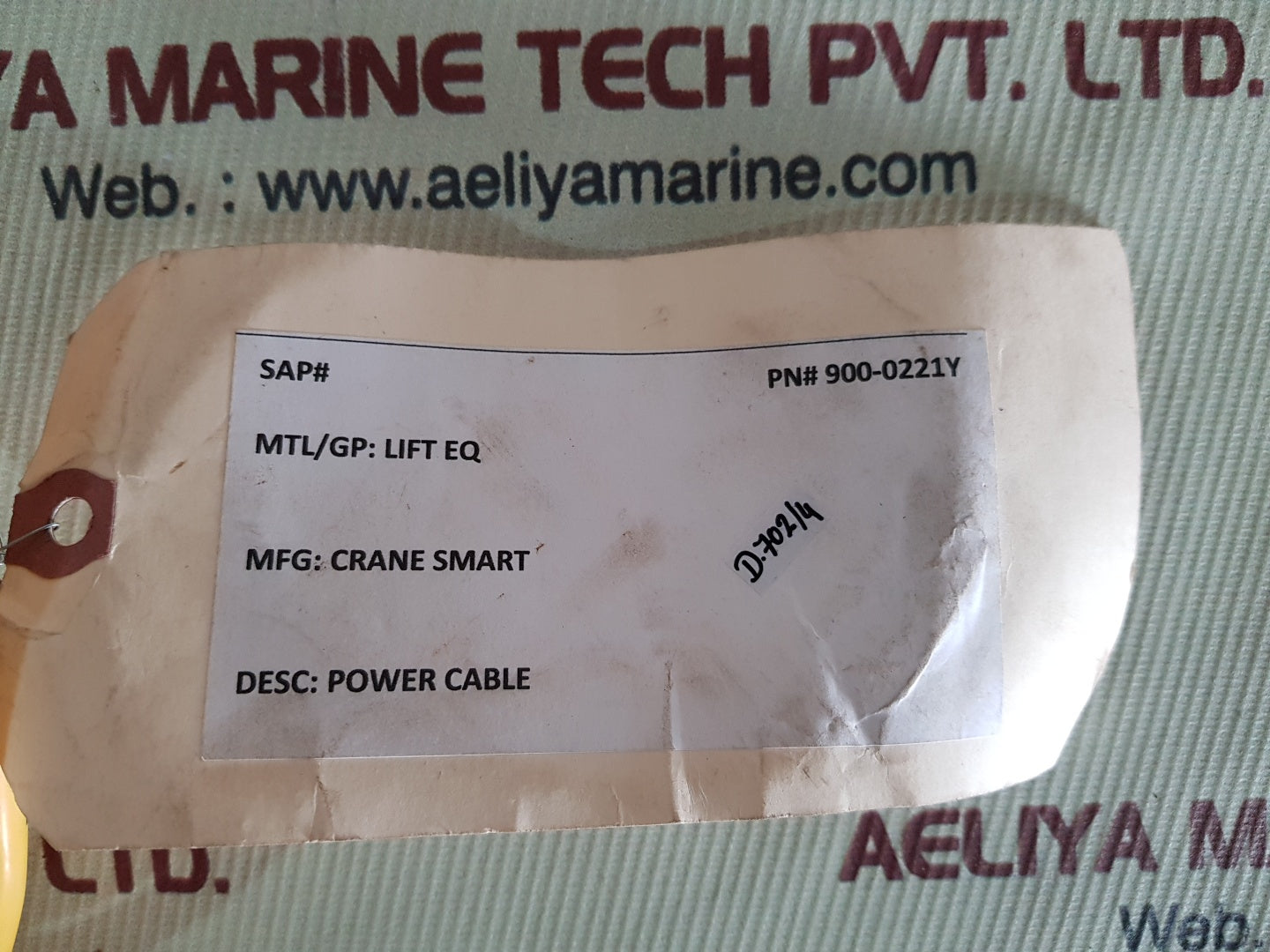 Cranesmart 900-0221y power cable