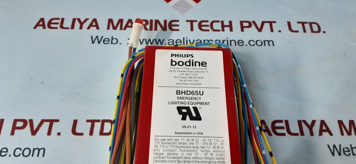 Philips bodine bhd65u emergency lighting equipment