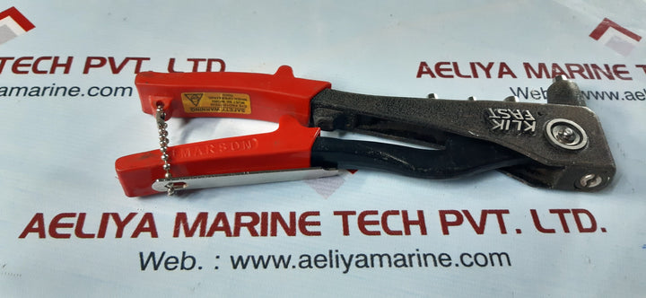 Marson klik fast hp-2 heavy duty riveter