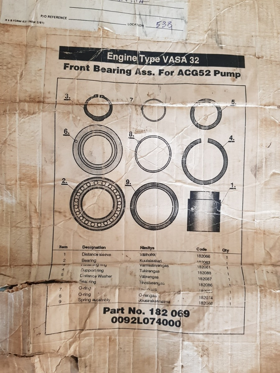 Wartsila diesel vasa 32 original spare parts