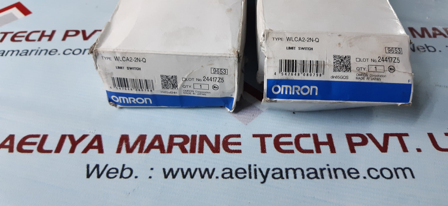 lot of 2x Omron wlca2-2n-q limit switch