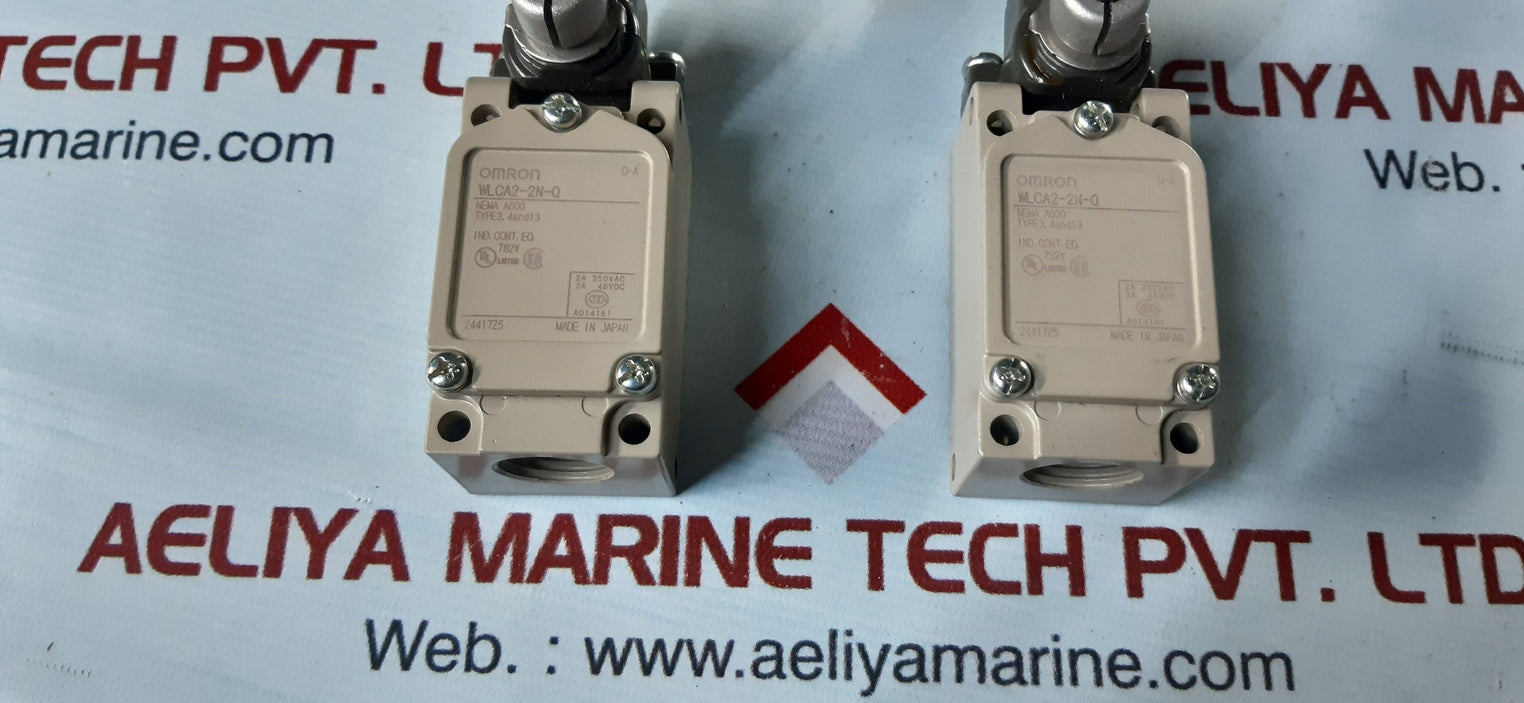 lot of 2x Omron wlca2-2n-q limit switch