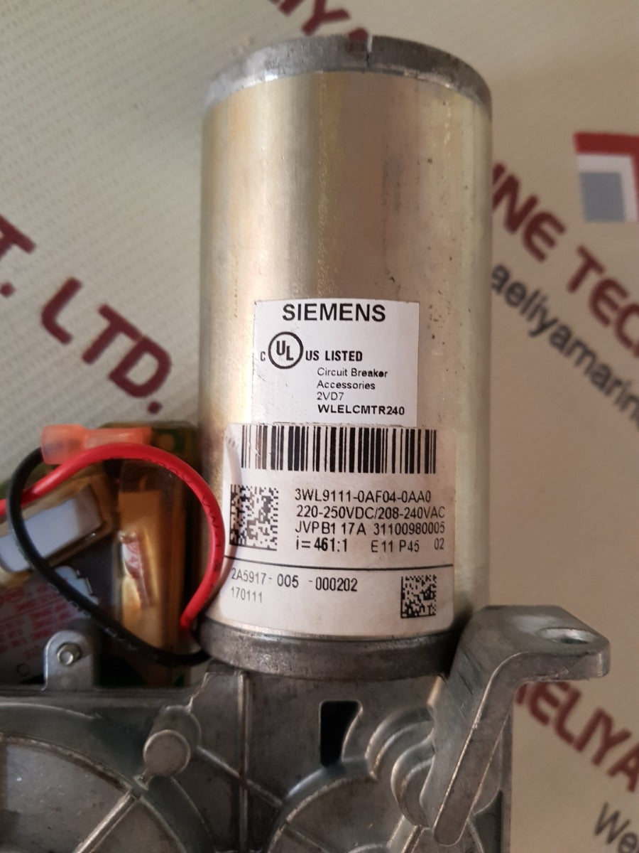 Siemens wlelcmtr240 circuit breaker motor