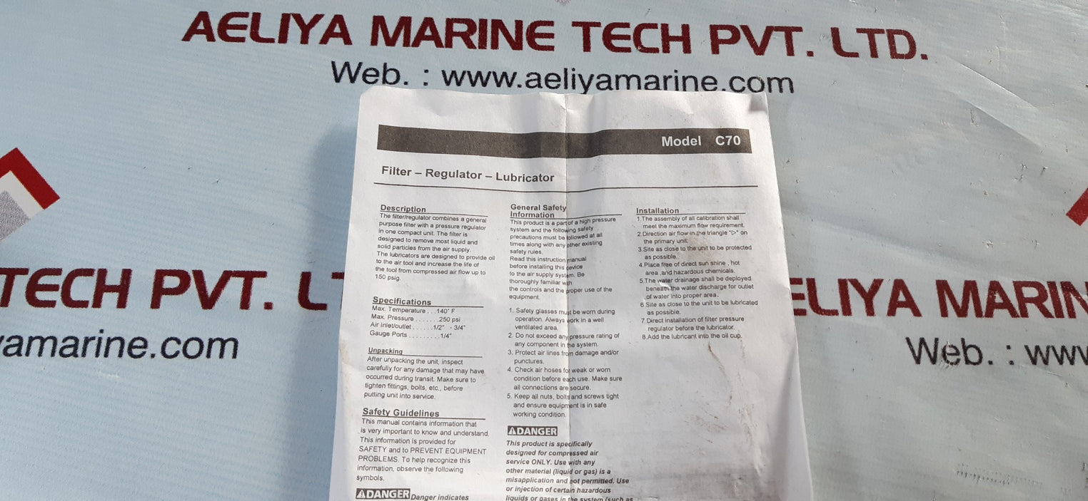 Thb r7000 air pressure regulator for compressor compressed air