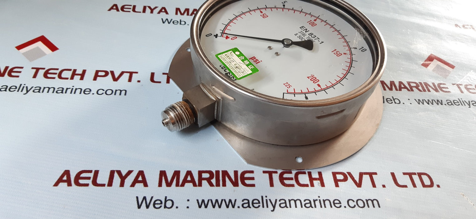 Tecsis en 837-1 pressure gauge 0-225psi 0-16 kg/cm2
