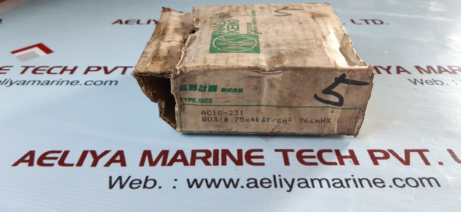 Nagano keiki ac10-231 pressure sensor switch gauge