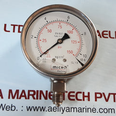 Micro en 837-1 pressure gauge 0-150psi