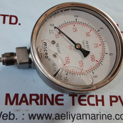 Micro en 837-1 pressure gauge 0-150psi