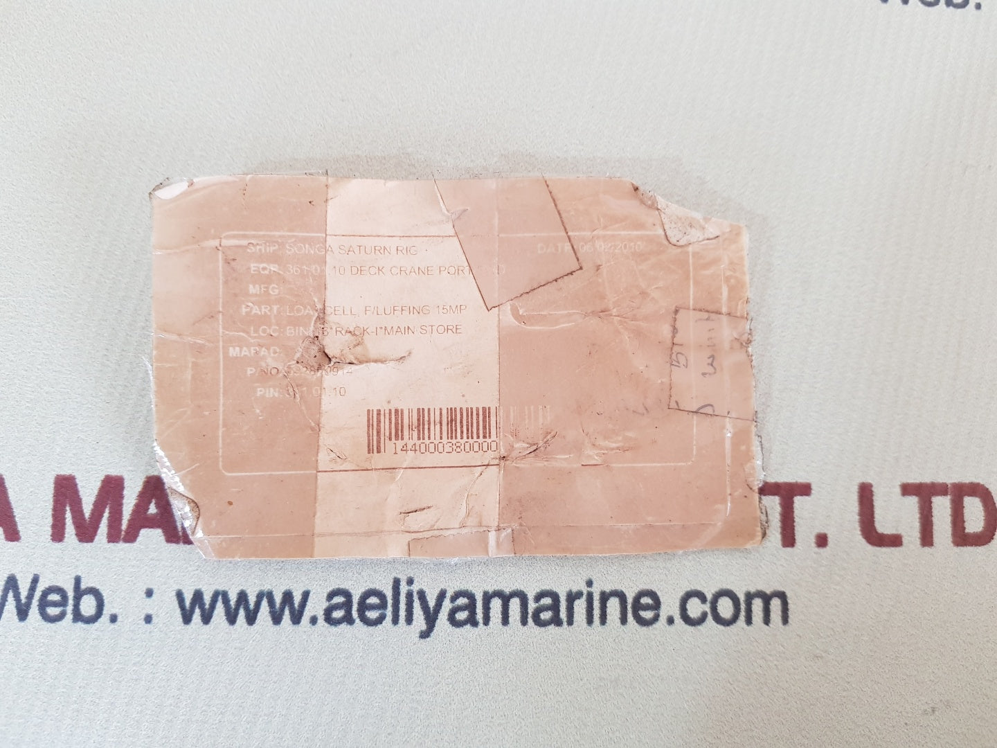 Liebherr 692800914 Load Cell for Marine Deck Crane