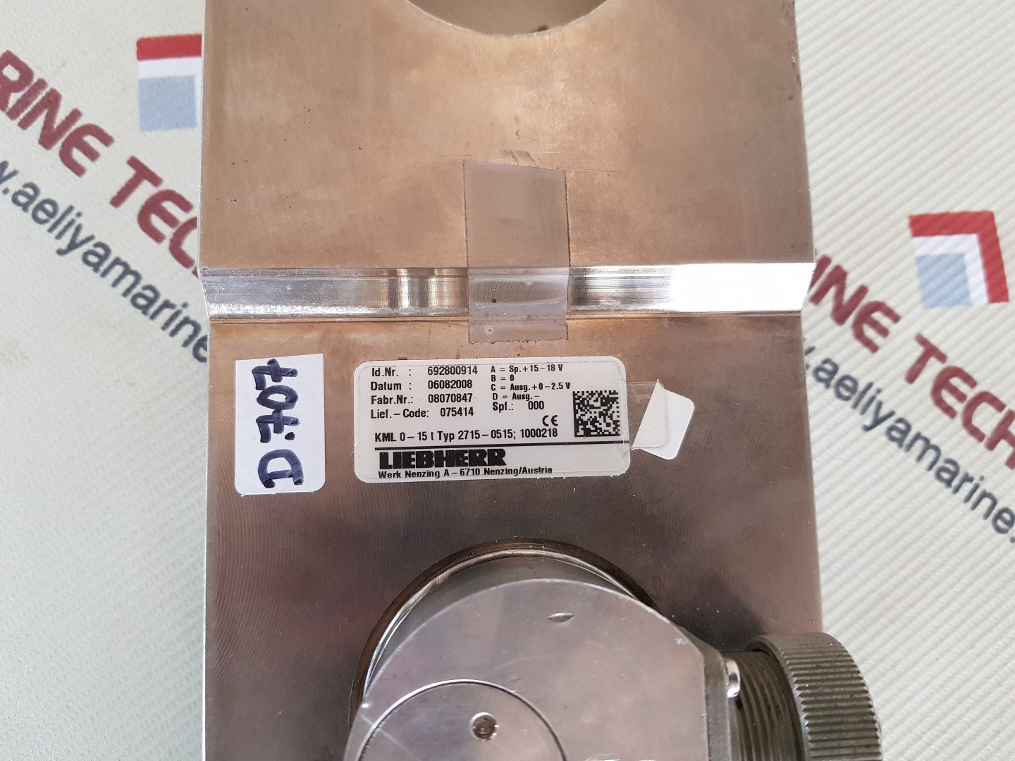 Liebherr 692800914 Load Cell for Marine Deck Crane