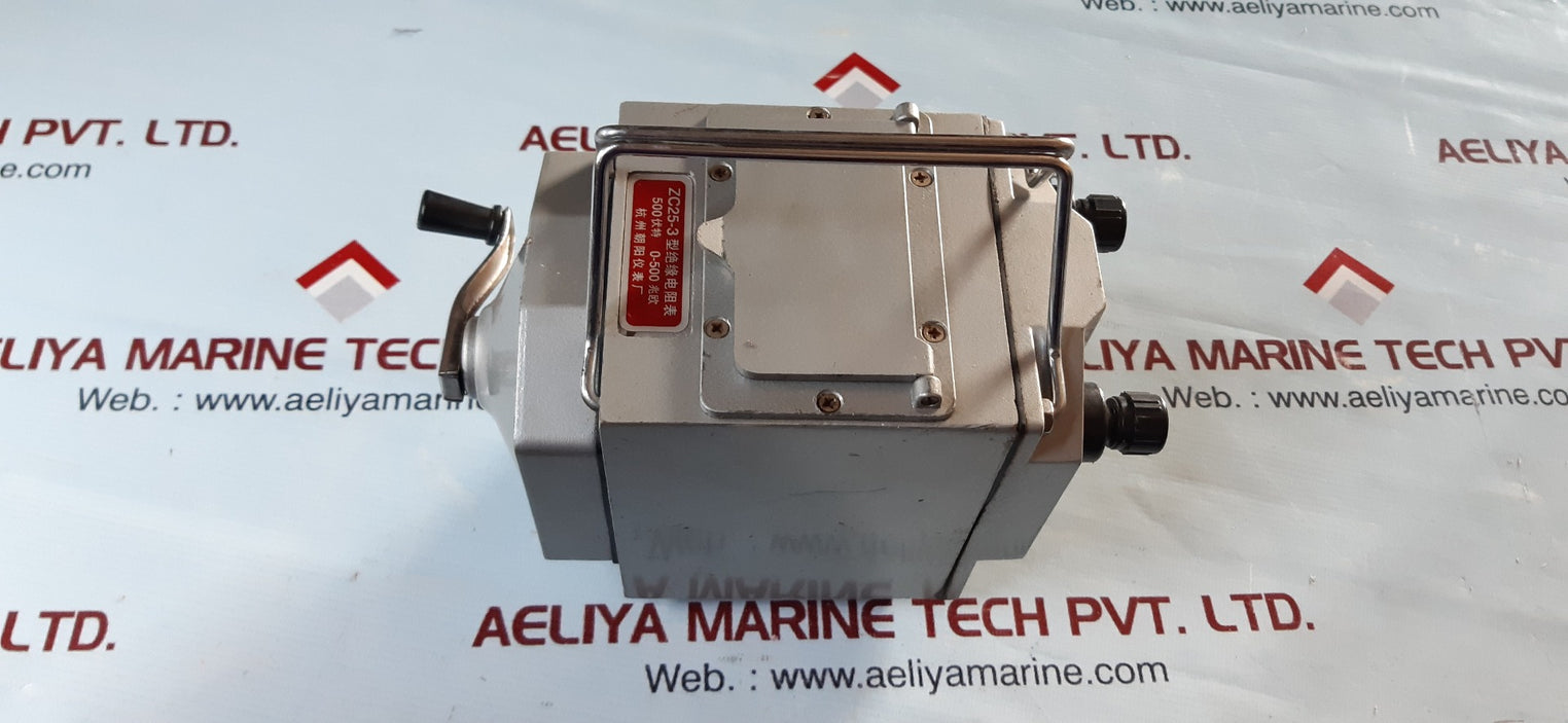 Hand crank insulation resistance meter tester megohmmeter zc25-3 500v