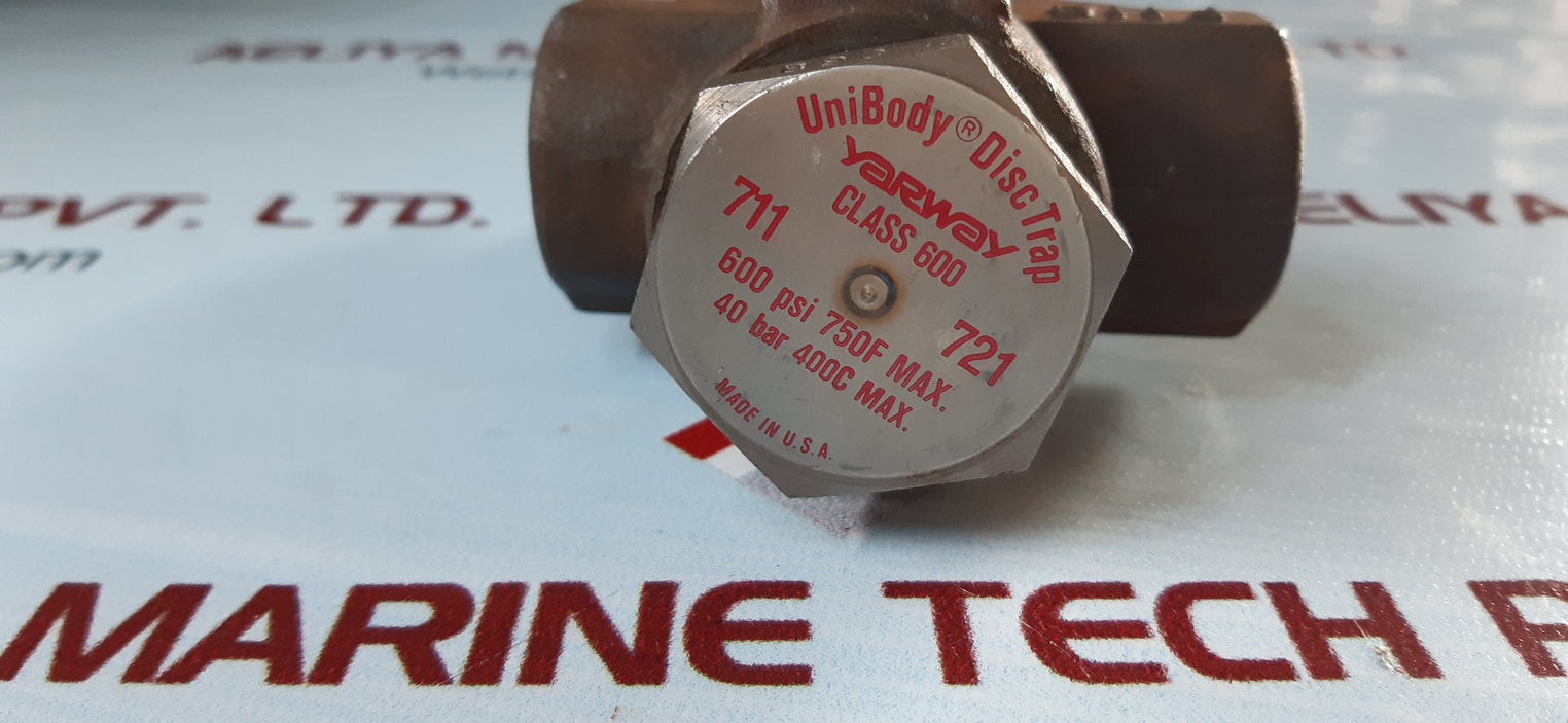 Yarway unibody disc trap 711/721 class 600 600psi 750'f