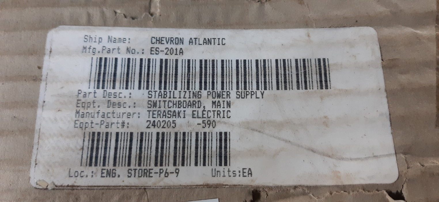 Terasaki es201a power supply 24v