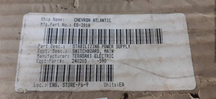 Terasaki es201a power supply 24v