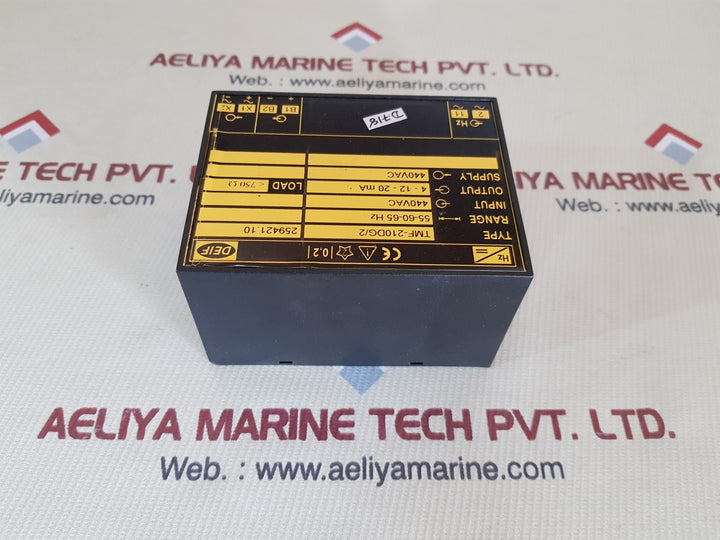 Deif tmf-210dg/2 transducer 55-60-65 hz 440vac 4-12-20ma