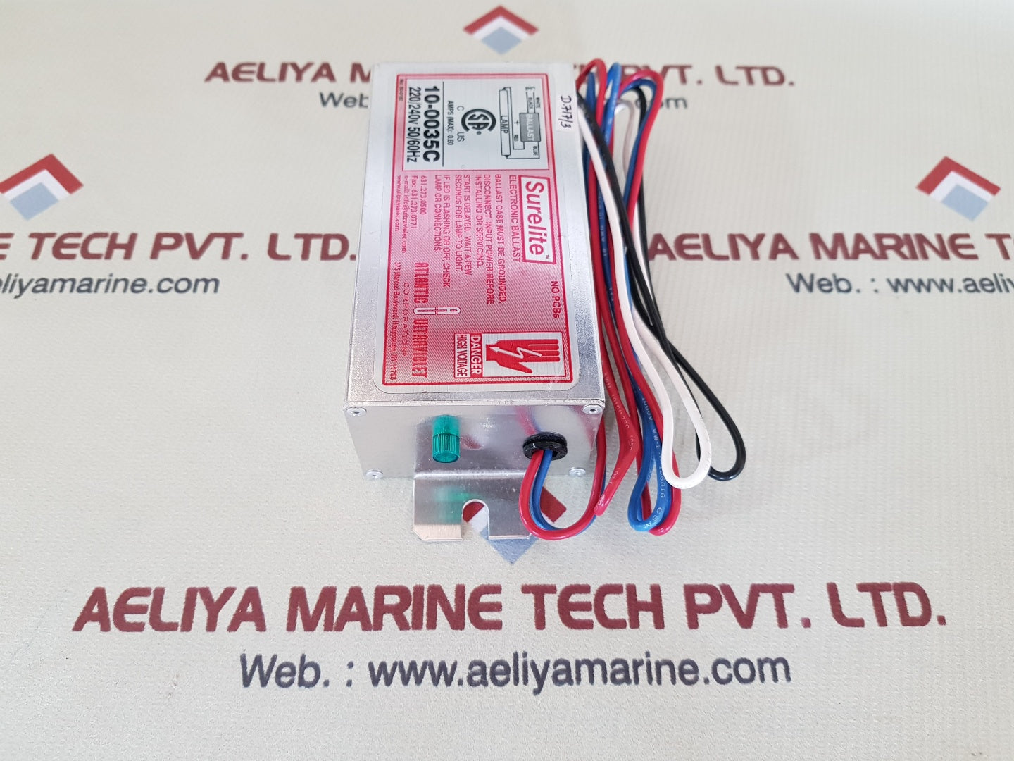 Atlantic ultraviolet 10-0035c Surelite jb12423 for uv lamps