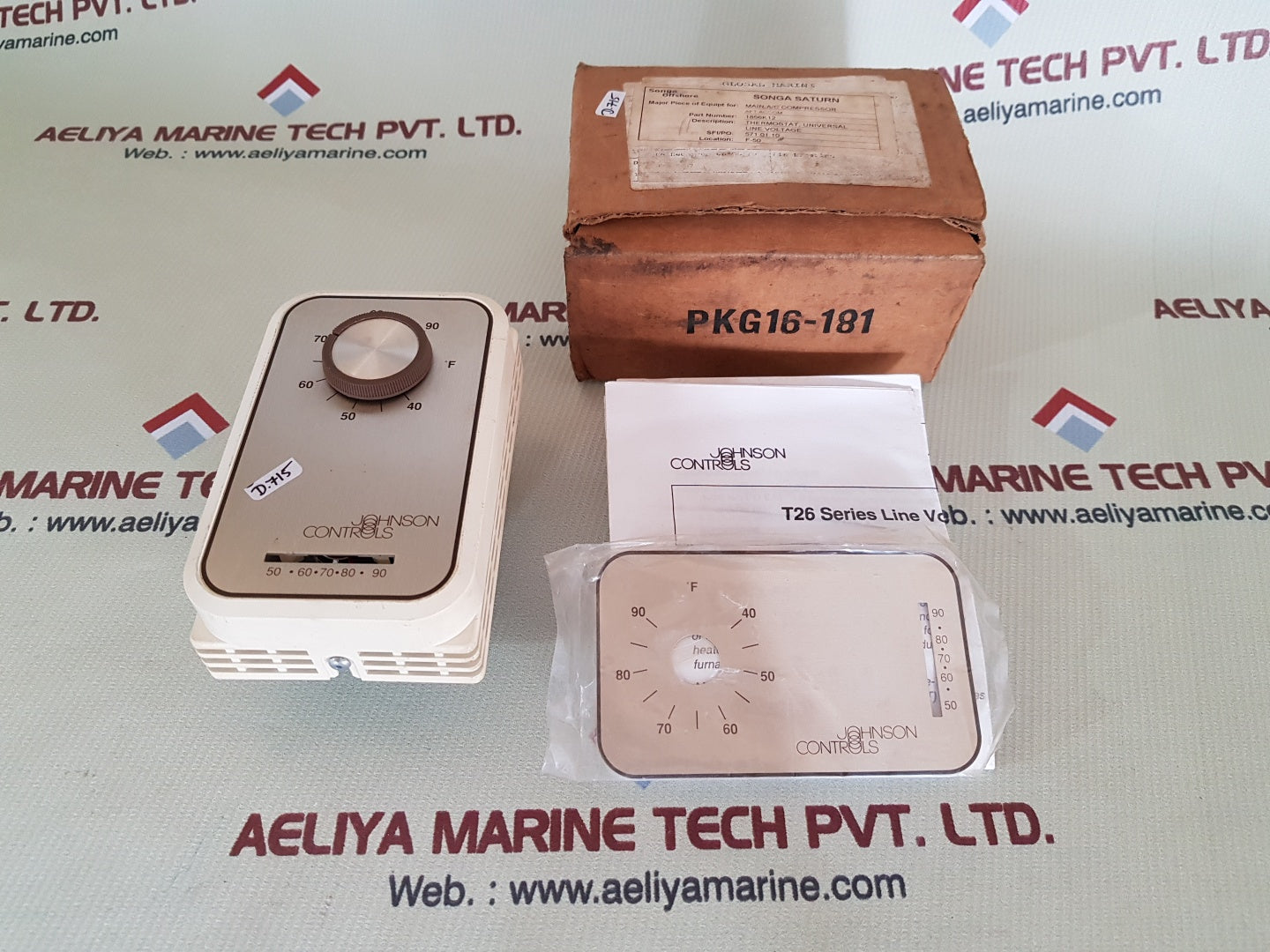 Johnson controls t26t-3c thermostat universal line voltage