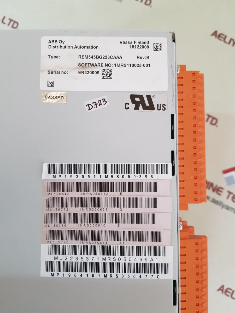 Abb rem545 machine terminal module rem545bg223caaa rev.B