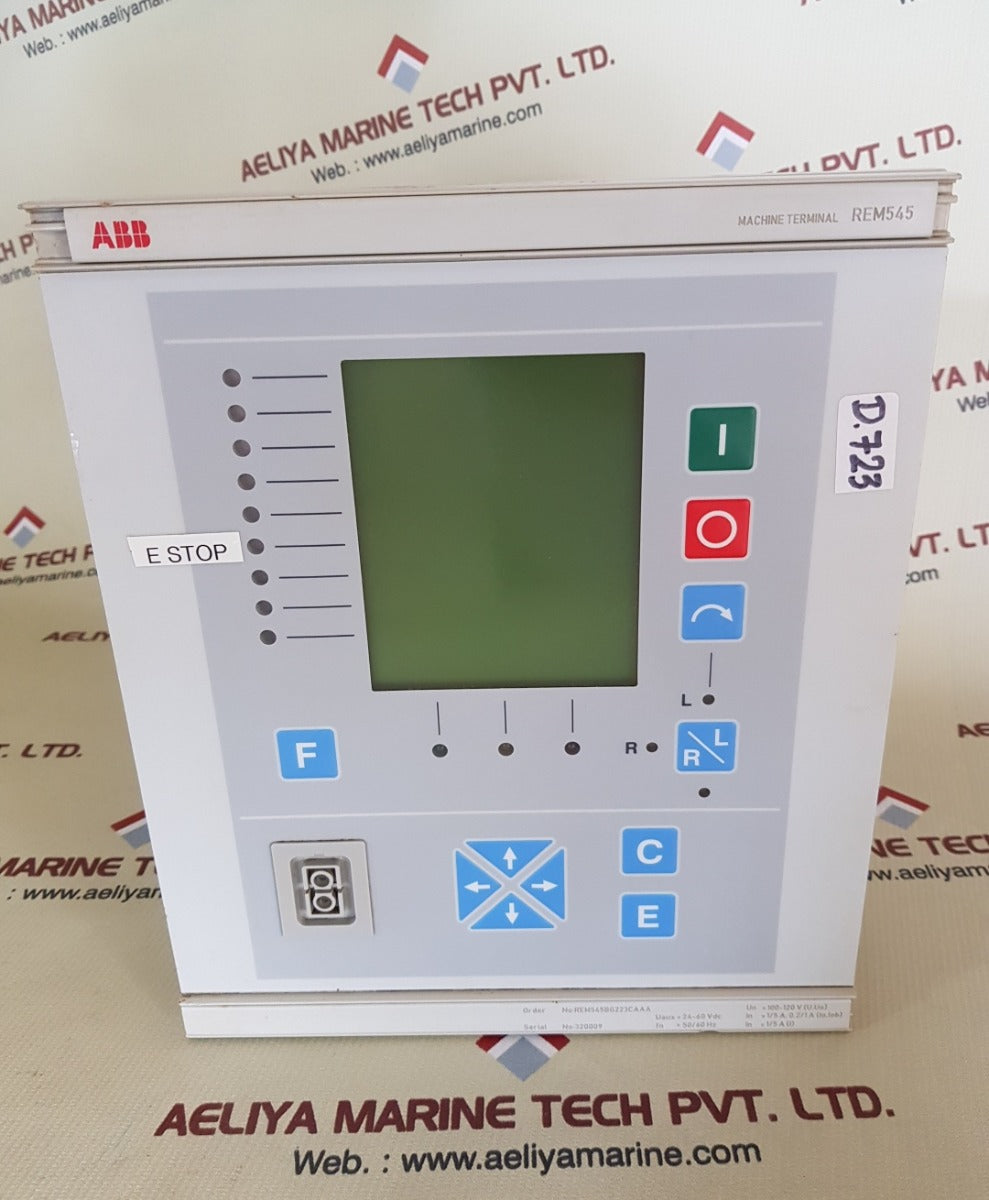 Abb rem545 machine terminal module rem545bg223caaa rev.B