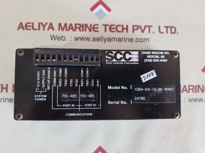 Scc 1084-s4-13-32-wwd interface panel