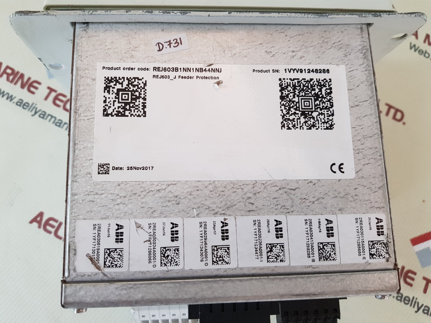 Abb rej603 self-powered feeder protection relay