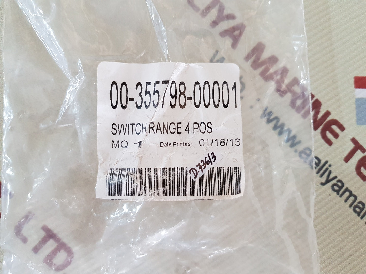 Vulcan 00-355798-00001 switch range 4 pos