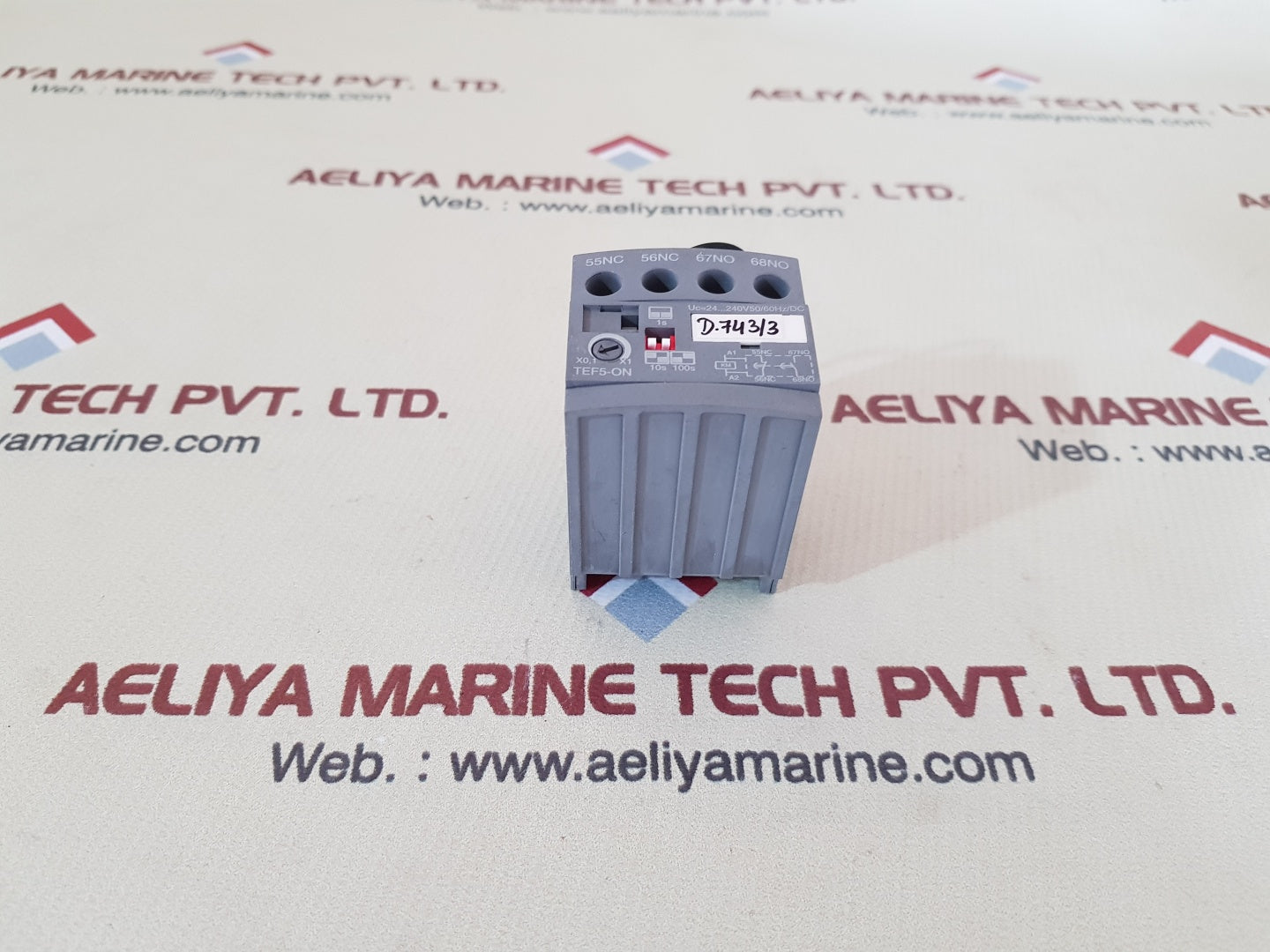 Abb tef5-on frontal electronic timer module
