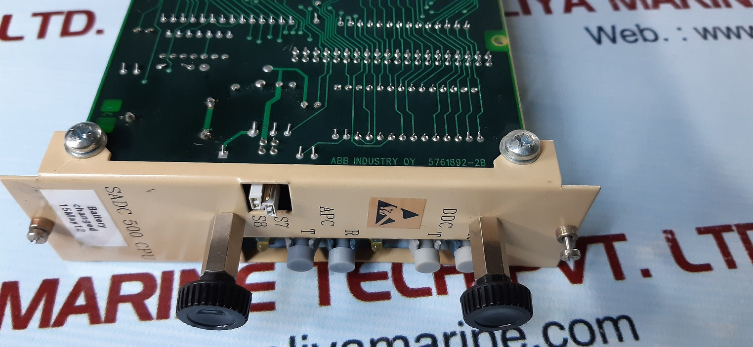 Abb sadc 500 cpu processor board 5761892-2b