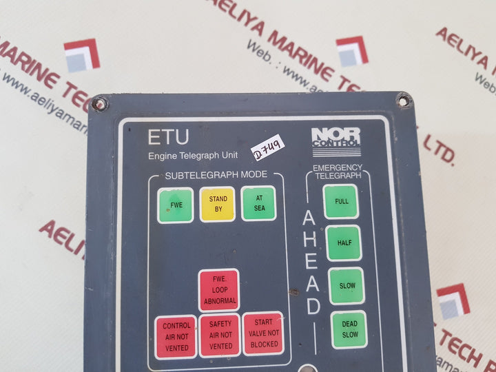 Kongsberg nor control etu 002 engine telegraph unit 8200010
