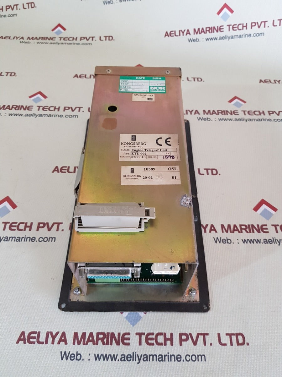 Kongsberg nor control etu 002 engine telegraph unit 8200010