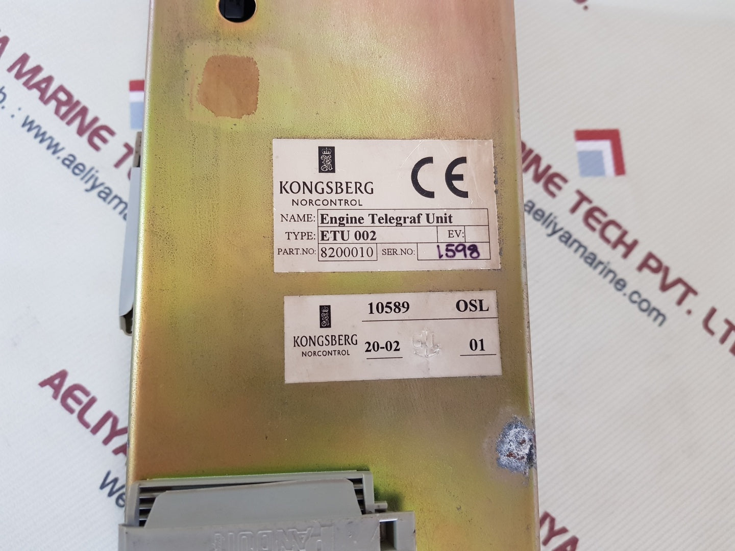 Kongsberg nor control etu 002 engine telegraph unit 8200010