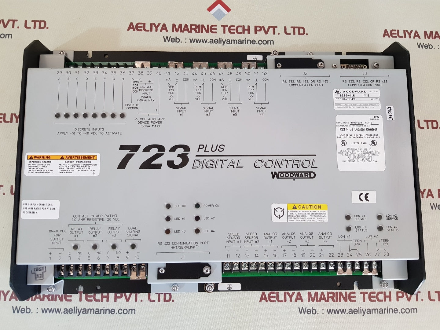 Woodward 8280-416 723 plus digital control 9906-619