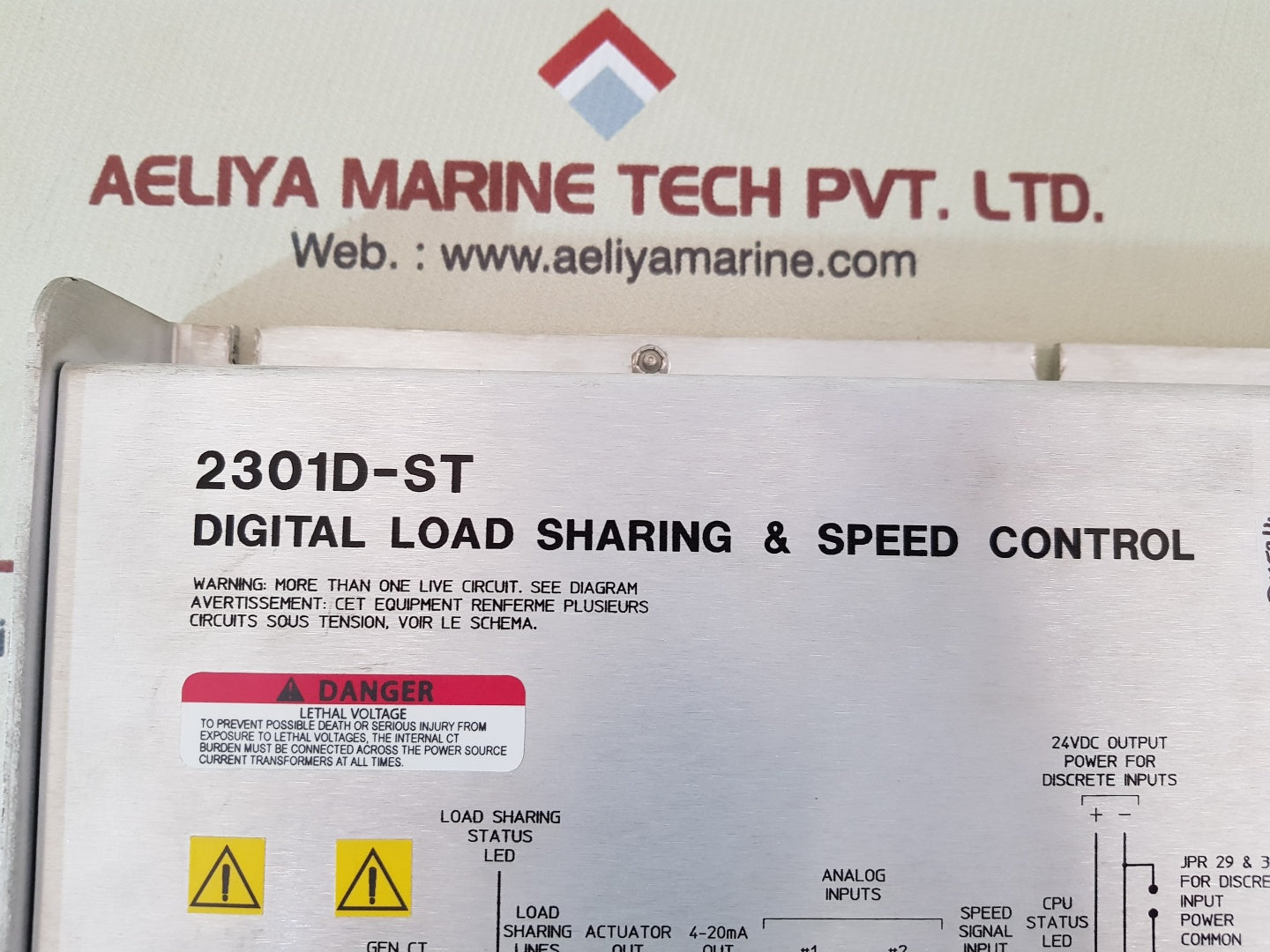 Woodward 8273-128 2301d load sharing & speed control rev.M