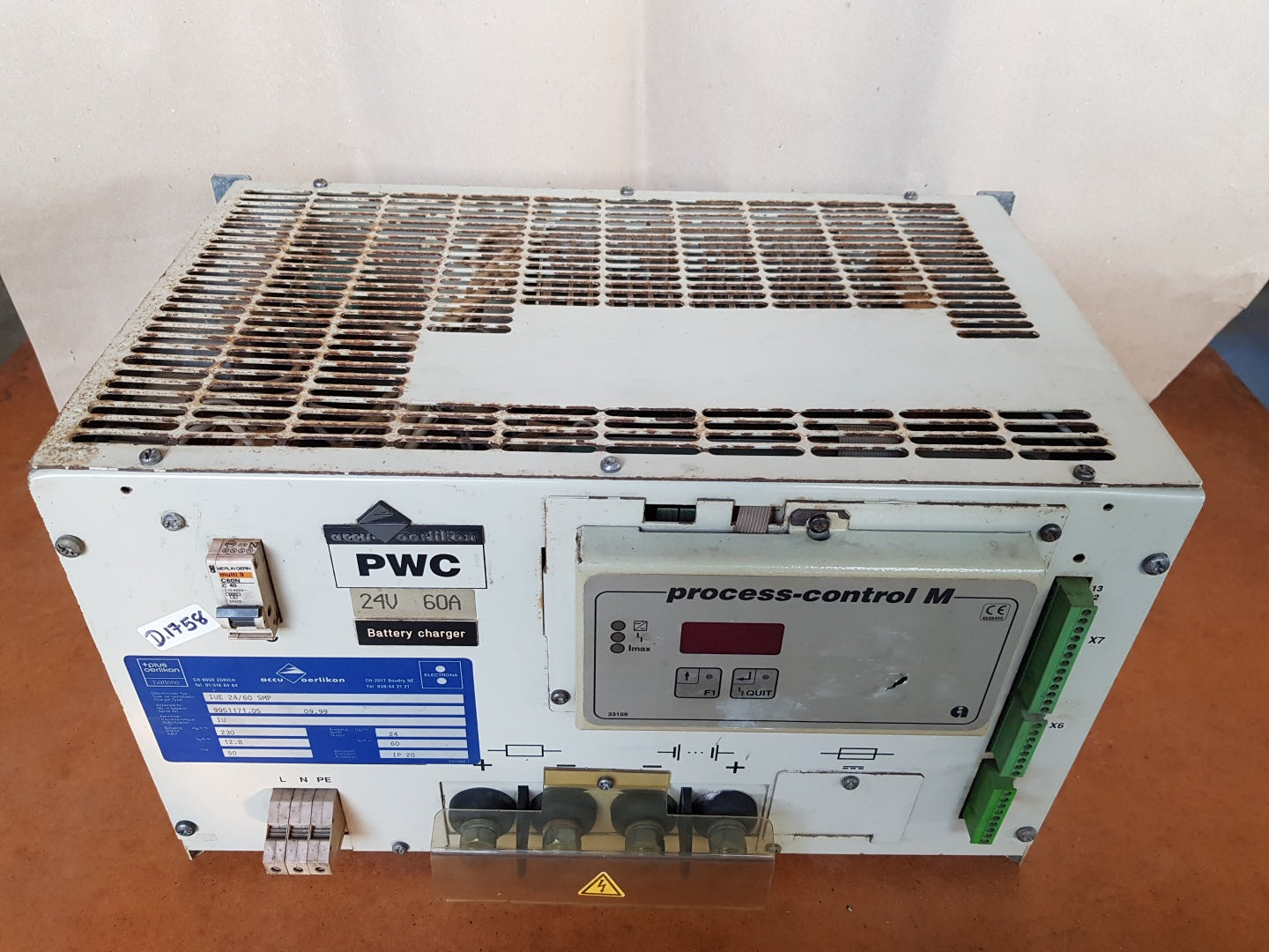 Accu oerlikon iue 24/60 smp battery charger