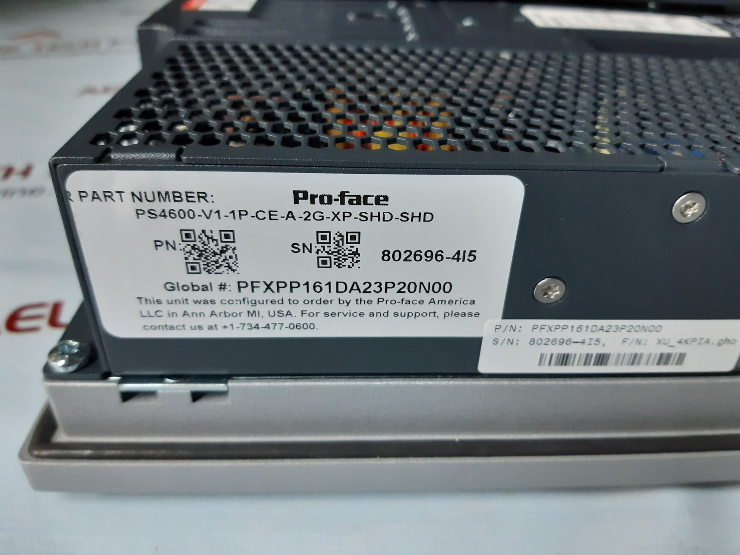 Pro-face ps4600-v1-1p-ce-a-2g-xp-shd-shd display