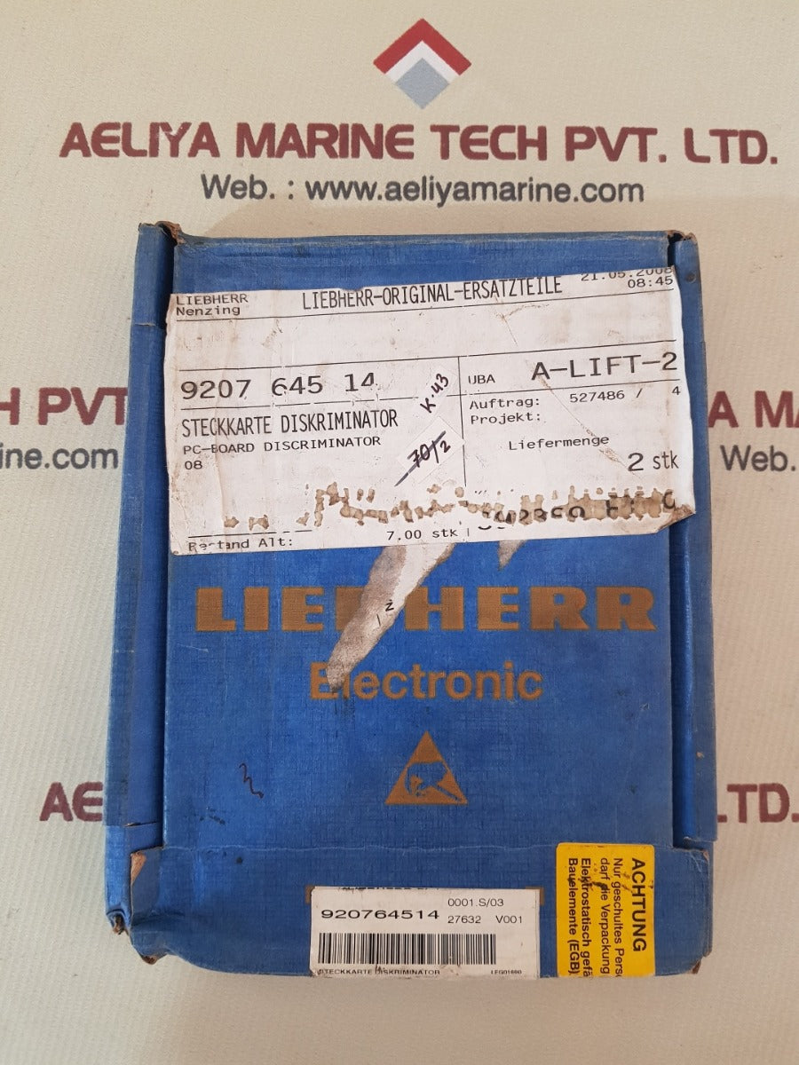 Liebherr 920764514 pc-board 0201-911.00.25.703-000