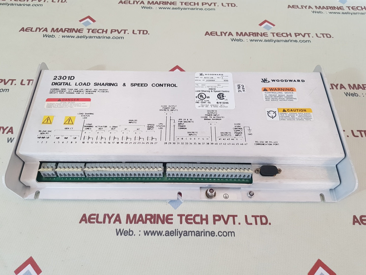 Woodward 8273-140 2301d digital load sharing & speed control rev.A