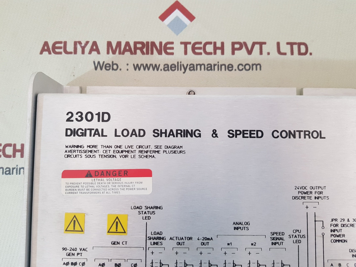 Woodward 8273-140 2301d digital load sharing & speed control rev.A