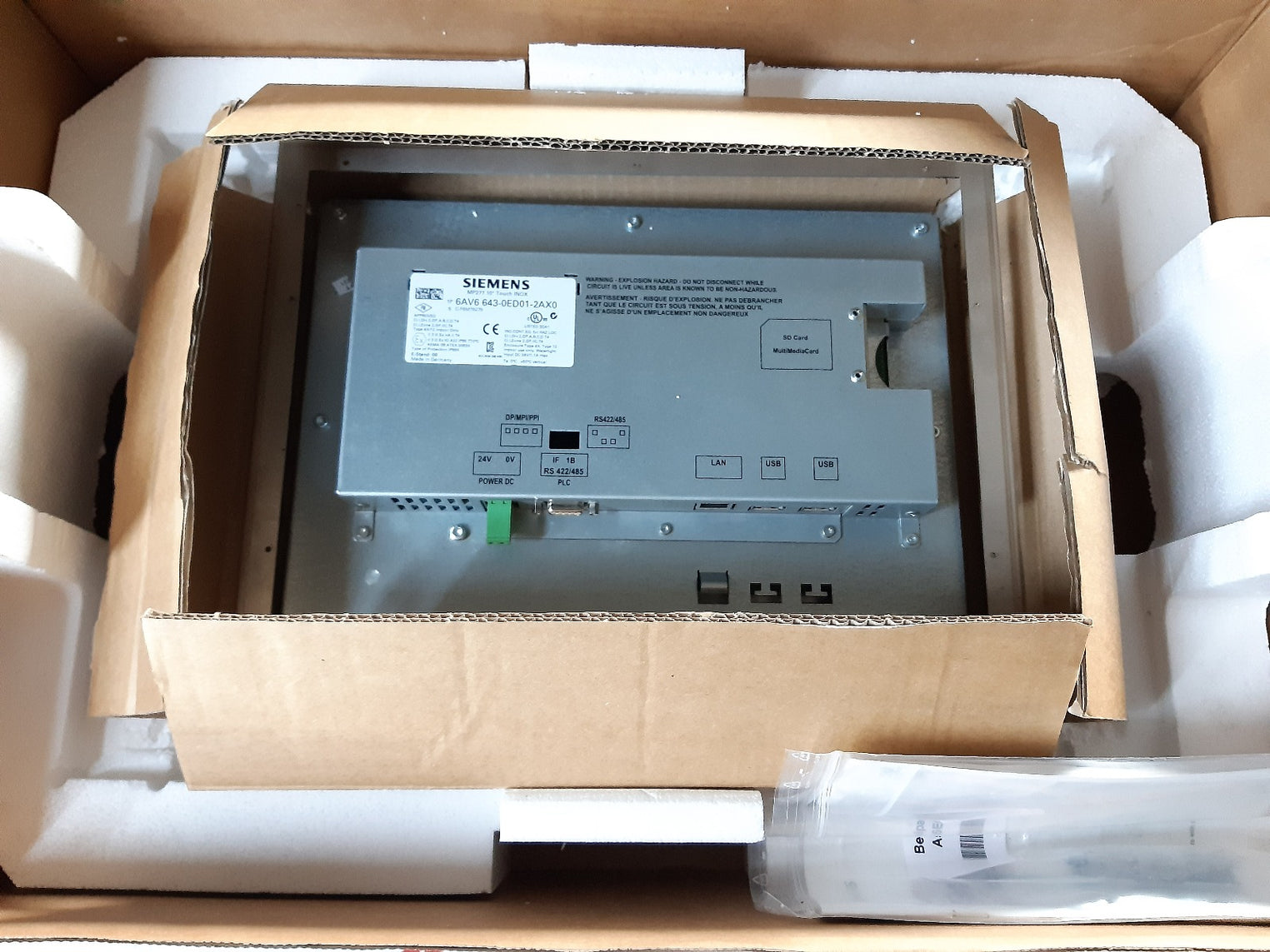 Siemens simatic multi panel 6av6 643-0ed01-2ax0 mp277 10