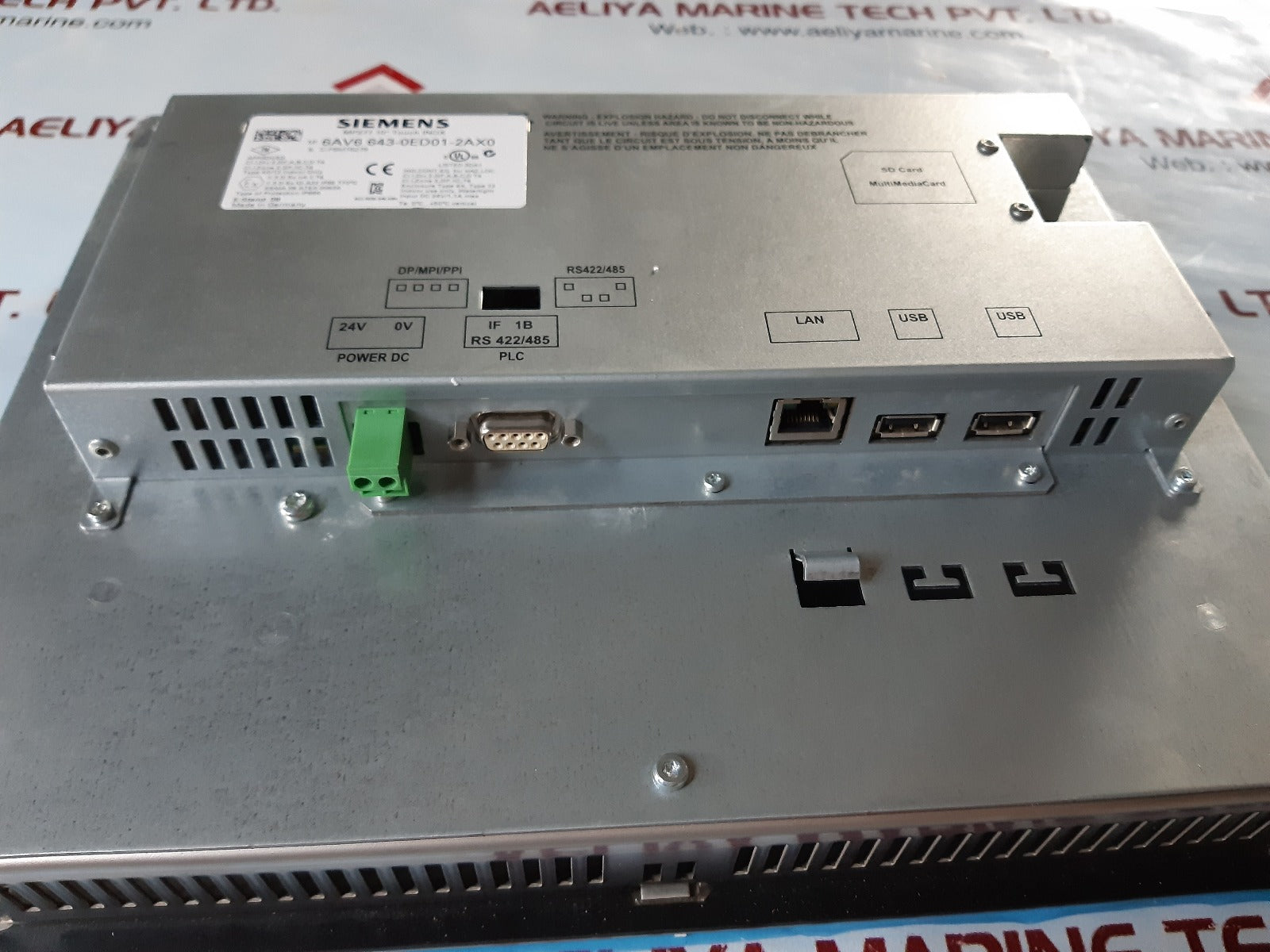 Siemens simatic multi panel 6av6 643-0ed01-2ax0 mp277 10" touch inox