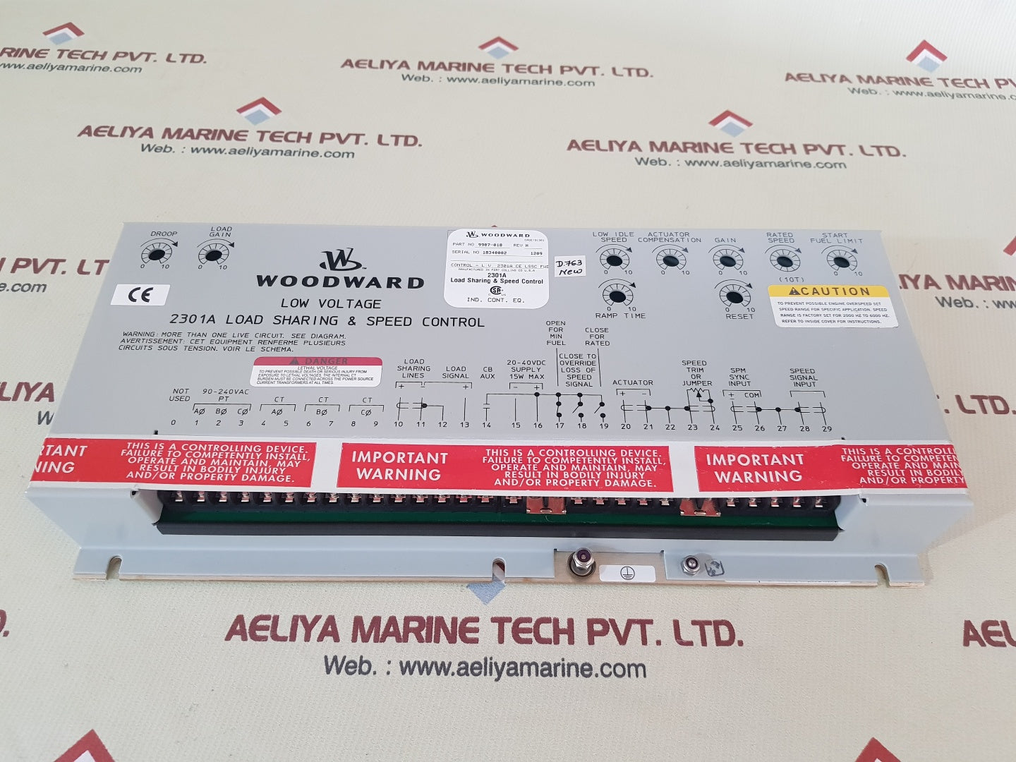 Woodward 9907-018 2301a load sharing & speed control