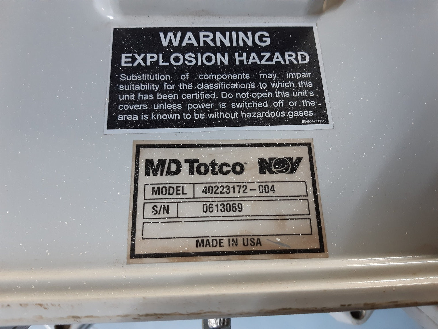 Nov md totco 40223172-004 monitoring display