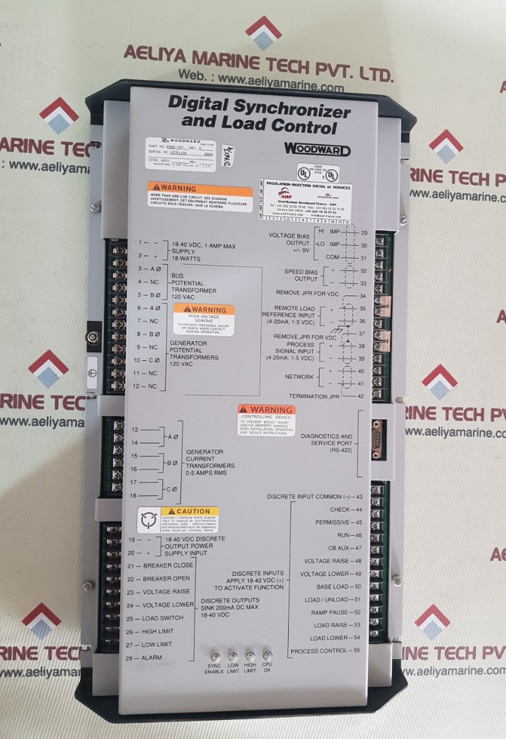 Woodward 9905-797 digital synchronizer and load control rev.M