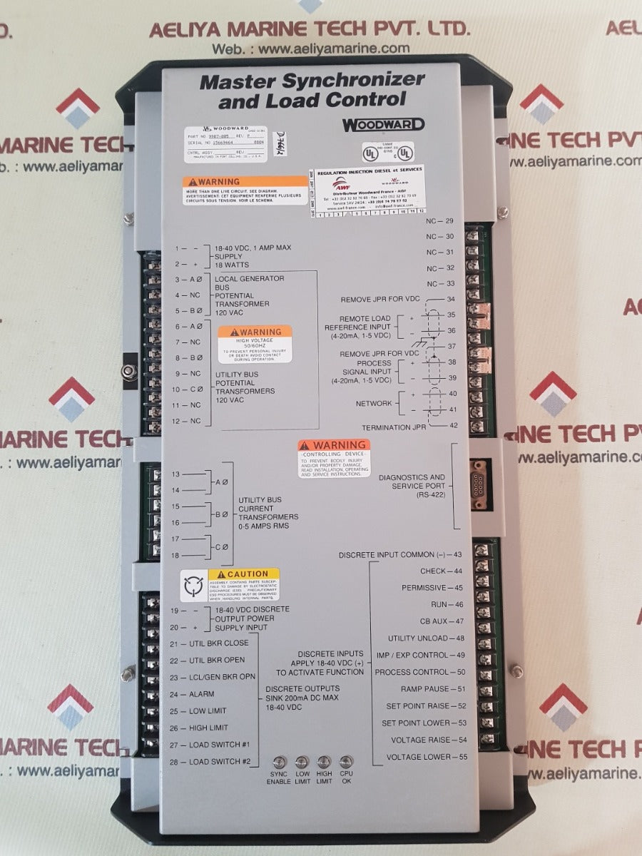 Woodward 9907-005 master synchronizer and load control rev.P
