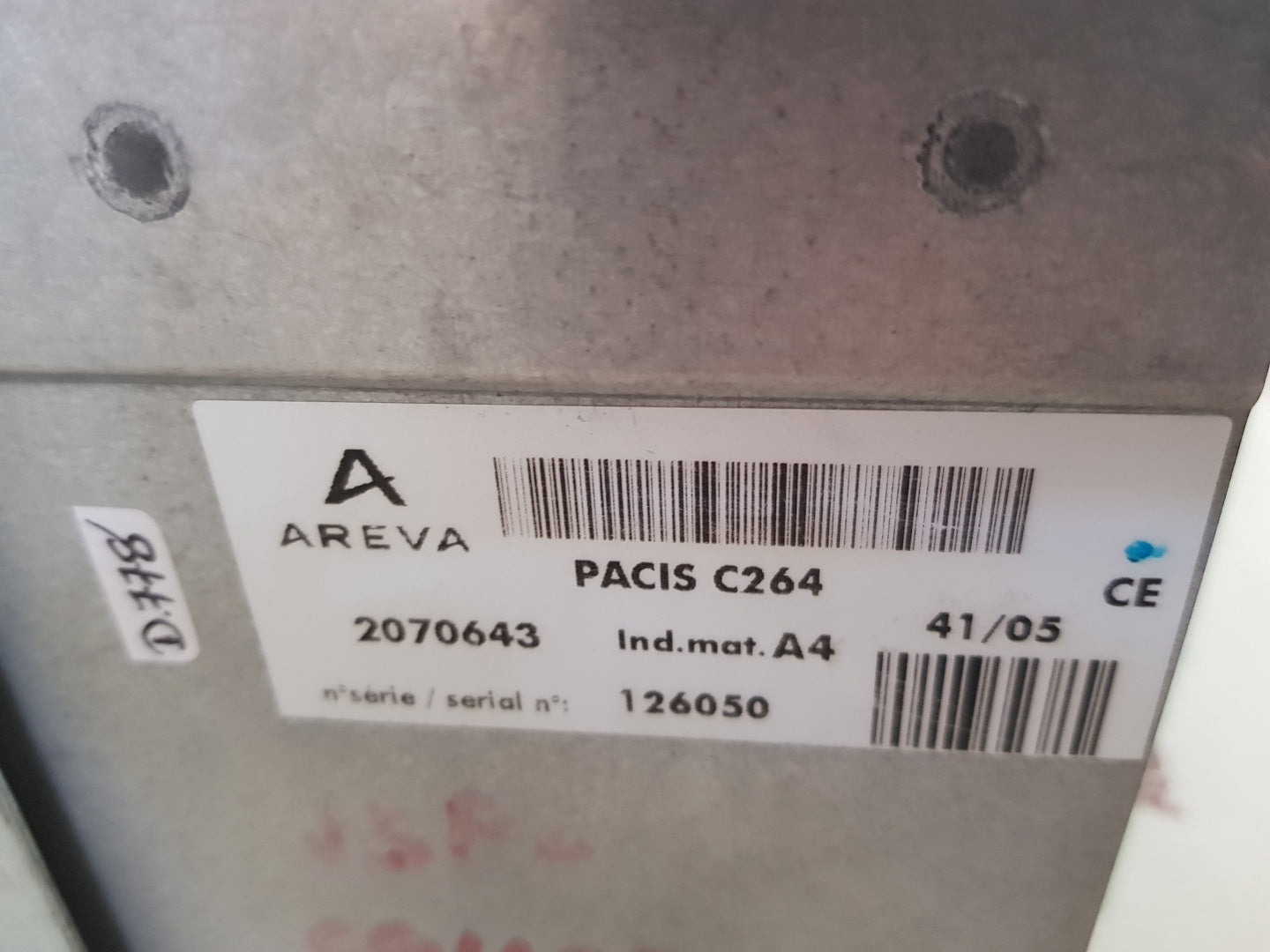 Areva pacis c264 protection relay c264l01e6510001b03001001111r10