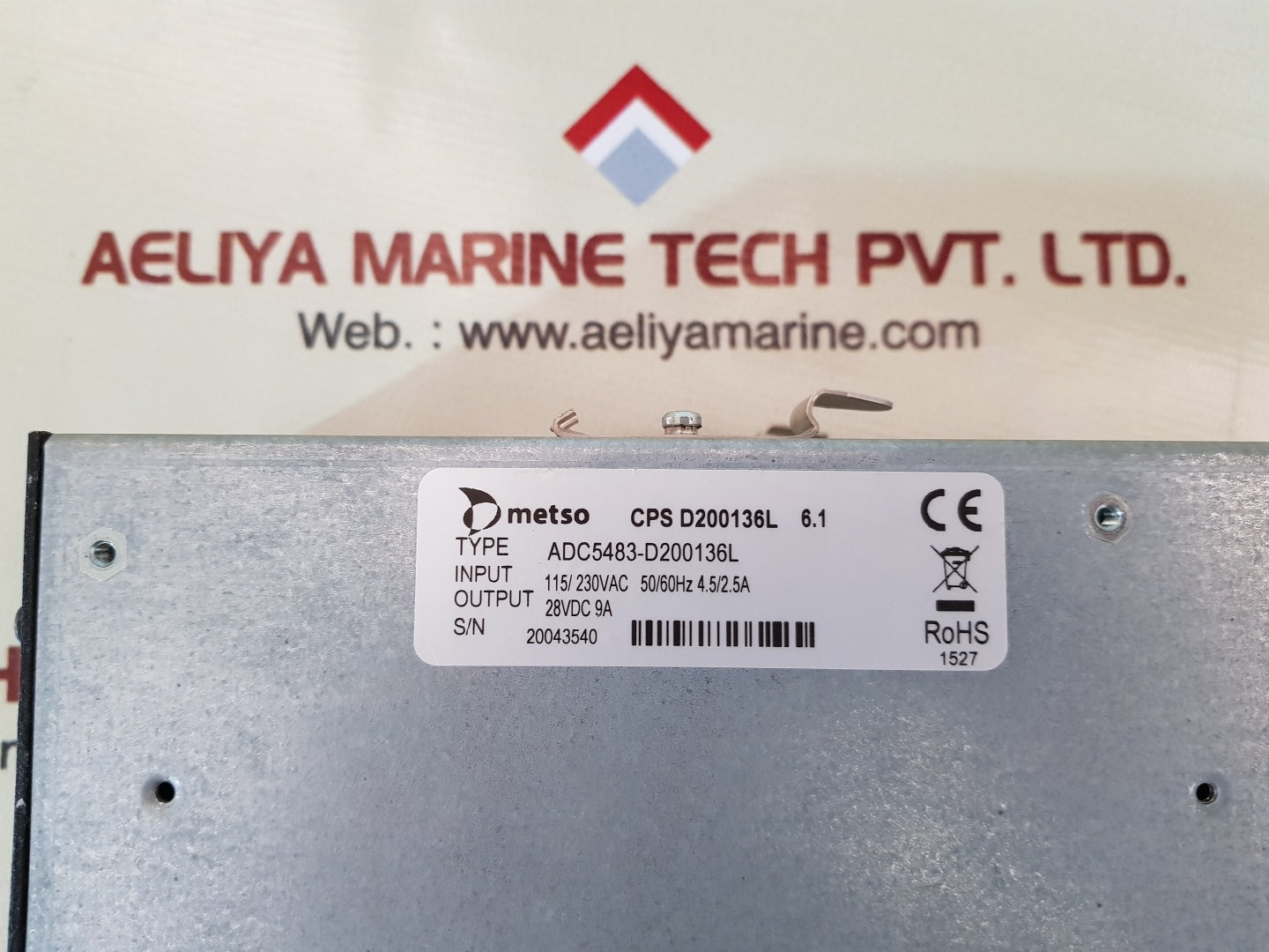 Metso adc5483-d200136l power supply module