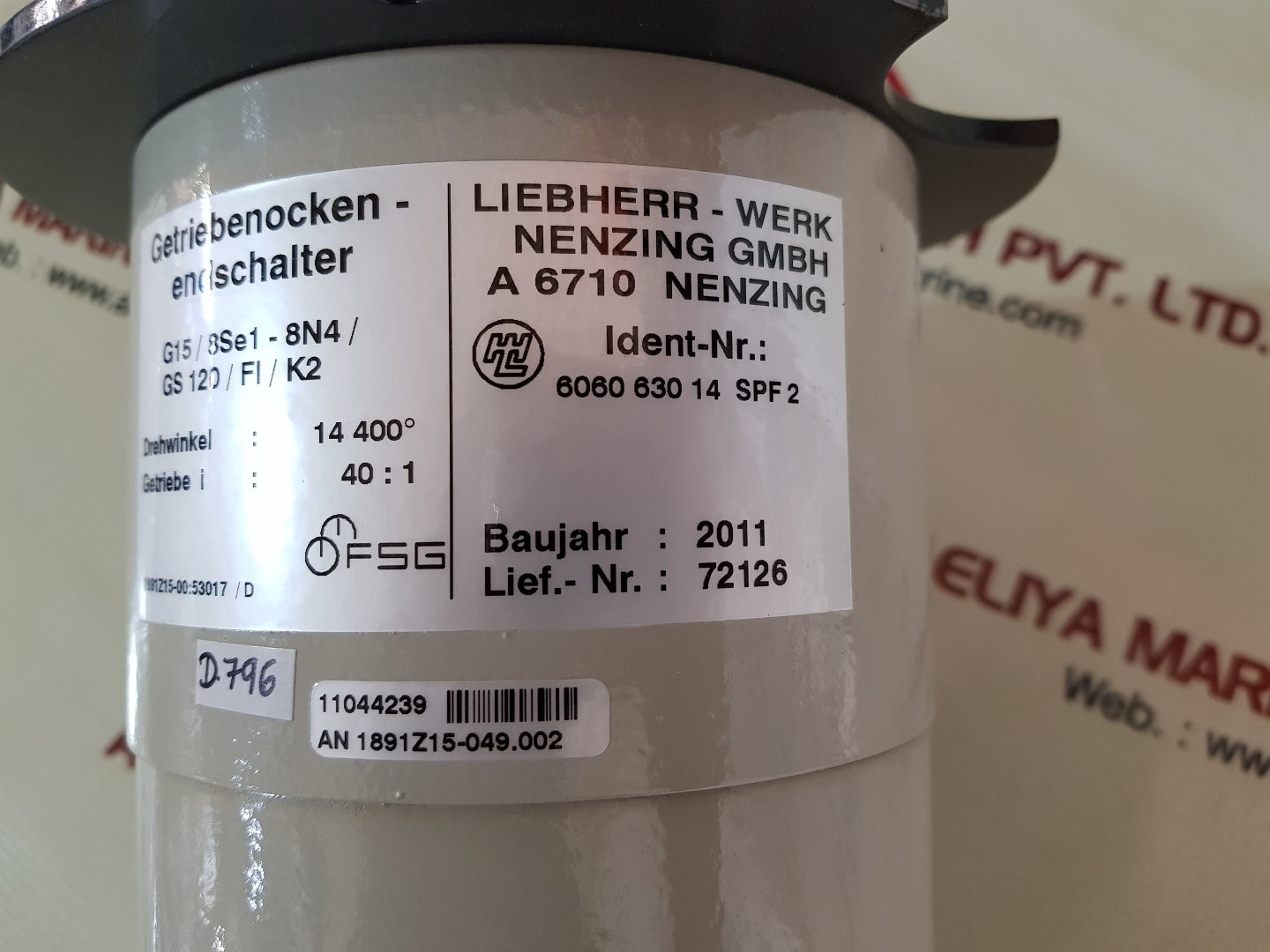 Liebherr g15/8se1-8n4/gs 120/fi/k2 gear cam limit switch